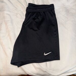 Black Nike soccer shorts
